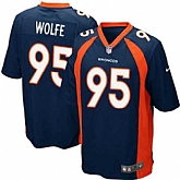 Nike Men & Women & Youth Broncos #95 Derek Wolfe Navy Blue Team Color Game Jersey,baseball caps,new era cap wholesale,wholesale hats